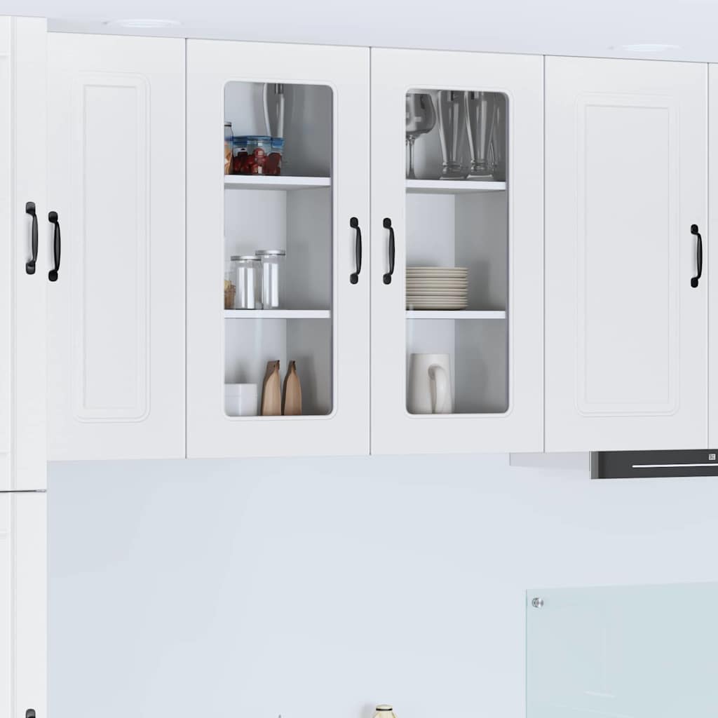 Kitchen Wall Cabinet with Shelf 2 pcs White 40 x 31 x 80 cm